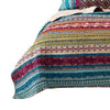 Tribal Print Full Quilt Set with Decorative Pillows Multicolor By Casagear Home BM218793