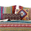 Tribal Print Full Quilt Set with Decorative Pillows Multicolor By Casagear Home BM218793