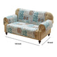 Reversible Sea Life Print Loveseat Protector with Elastic Strap Blue By Casagear Home BM218854