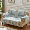 Reversible Sea Life Print Loveseat Protector with Elastic Strap Blue By Casagear Home BM218854