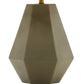 Concrete Base Modern Table Lamp with Empire Shade White and Gray By Casagear Home BM219243