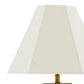 Concrete Base Modern Table Lamp with Empire Shade White and Gray By Casagear Home BM219243