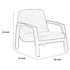 Wooden Lounge Chair with Block Legs and Padded Seat Yellow By Casagear Home BM219288