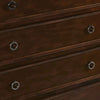 Umi Transitional 5 Drawer Wooden Chest with Molded Top and Ring Pulls Brown By Casagear Home BM219513