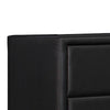 46.5 5-Drawer Leatherette Chest with Bar Handles Black By Casagear Home BM219899