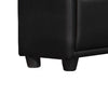 46.5 5-Drawer Leatherette Chest with Bar Handles Black By Casagear Home BM219899