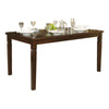 60’ Rectangular Wooden Dining Table with Tapered Legs Oak Brown By Casagear Home BM220101