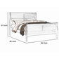 Wooden Full Bed with Panel Design Sleigh Headboard and Footboard Brown By Casagear Home BM220329