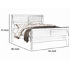 Wooden Full Bed with Panel Design Sleigh Headboard and Footboard Brown By Casagear Home BM220329