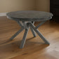 Rectangle Top Wooden Dining Table with X Shaped Legs and Trestle Base Gray By Casagear Home BM220407