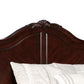 Transitional Wooden Queen Size Headboard with Camelback Design Brown By Casagear Home BM220465