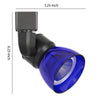 10W Integrated LED Track Fixture with Polycarbonate Head Black and Blue By Casagear Home BM220595