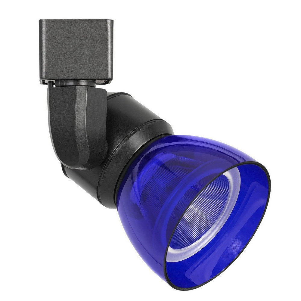 10W Integrated LED Track Fixture with Polycarbonate Head, Black and Blue By Casagear Home