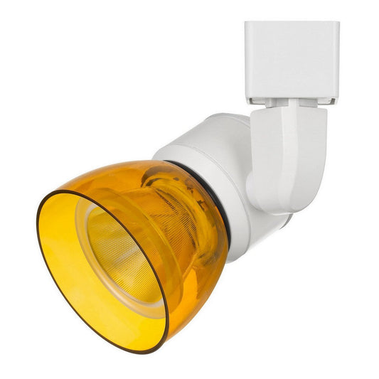 10W Integrated LED Track Fixture with Polycarbonate Head, Yellow and White By Casagear Home