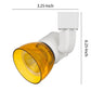 10W Integrated LED Track Fixture with Polycarbonate Head Yellow and White By Casagear Home BM220625