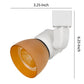 10W Integrated LED Track Fixture with Polycarbonate Head Orange and White By Casagear Home BM220626