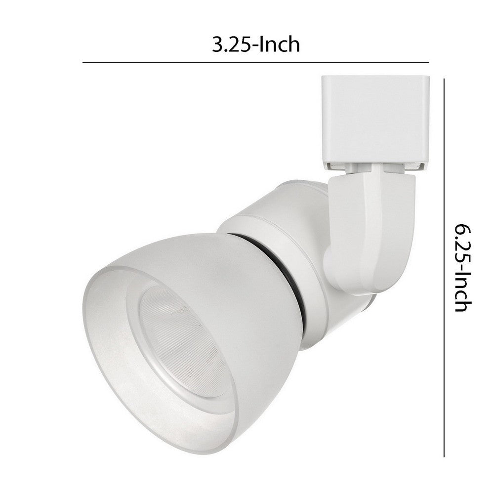 10W Integrated LED Track Fixture with Polycarbonate Head White By Casagear Home BM220640