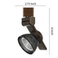 12W Integrated LED Metal Track Fixture with Mesh Head Bronze and Black By Casagear Home BM220802