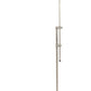 3 Way Metal Floor Lamp with and Adjustable Height Mechanism Silver By Casagear Home BM220821