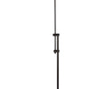 3 Way Metal Floor Lamp with and Adjustable Height Mechanism Bronze By Casagear Home BM220822