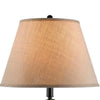 3 Way Metal Body Table Lamp with Swing Arm and Conical Fabric Shade Black By Casagear Home BM220834