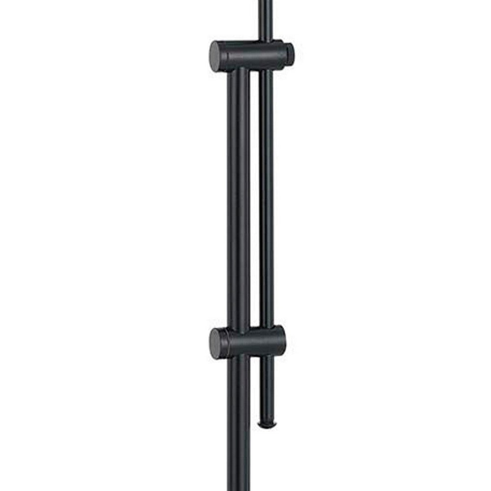 Adjustable Height Metal Pharmacy Lamp with Pull Chain Switch Black By Casagear Home BM220838