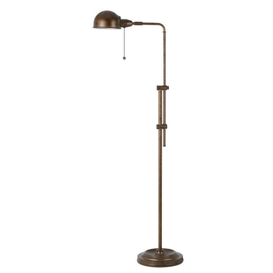 Adjustable Height Metal Pharmacy Lamp with Pull Chain Switch, Bronze By Casagear Home