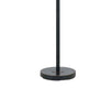 80 Watt Metal Floor Lamp with Dual Gooseneck and Uno Style Shades Black By Casagear Home BM220842