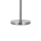 Metal Body Table Lamp with Fabric Drum Shade and Pull Chain Switch Silver By Casagear Home BM220848