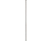 150 Watt Metal Floor Lamp with Swing Arm and Fabric Conical Shade Silver By Casagear Home BM220860