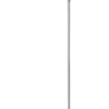 150 Watt Metal Floor Lamp with Swing Arm and Fabric Conical Shade Silver By Casagear Home BM220860