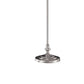 150 Watt Metal Floor Lamp with Swing Arm and Fabric Conical Shade Silver By Casagear Home BM220860