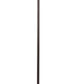 150 Watt 6 Way Metal Floor Lamp with Fabric Tapered Shade Bronze By Casagear Home BM220864