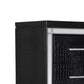 63’ 7-Drawer Lingerie Chest with Mock Croc Panels Black By Casagear Home BM221234