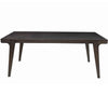 Rectangular Dining Table with Angled Legs and Grain Details, Brown By Casagear Home