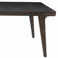 Rectangular Dining Table with Angled Legs and Grain Details Brown By Casagear Home BM222463