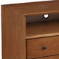 26’’ 2-Drawer Nightstand with Open Compartment Brown By Casagear Home BM222486