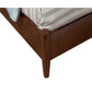 Mid Century Modern Wooden California King Bed with Round Legs Brown By Casagear Home BM222505