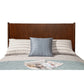 Mid Century Modern Wooden Standard King Bed with Round Legs Brown By Casagear Home BM222506