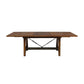 Wooden Dining Table with Extendable Leaf and Block Legs Brown By Casagear Home BM222716