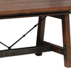 Wooden Dining Table with Extendable Leaf and Block Legs Brown By Casagear Home BM222716