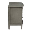 Wooden Nightstand with 3 Spacious Drawers and Knobs Gray By Casagear Home BM222726