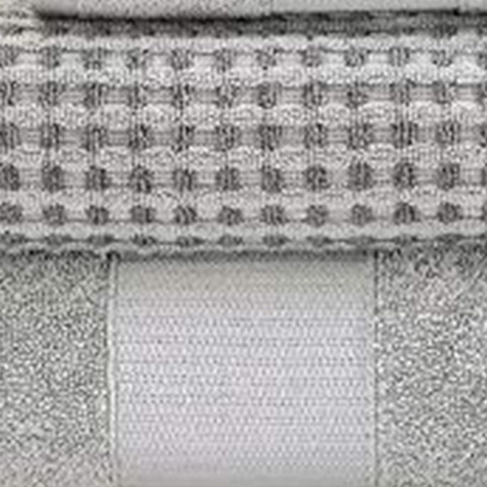 Porto 6 Piece Dual Tone Towel Set with Jacquard Pattern The Urban Port Light Gray By Casagear Home BM222851