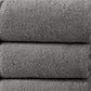 Bergamo 4 Piece Spun loft Bath Sheets with Twill Weave The Urban Port,Charcoal Gray By Casagear Home BM222868