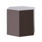 Contemporary High Gloss Hexagonal Wooden End Table Medium Gray By Casagear Home BM223418