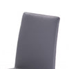 Metal Frame Leatherette Dining Chair Set of 2 Gray By Casagear Home BM223486