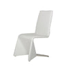 Metal Frame Leatherette Dining Chair Set of 2 White By Casagear Home BM223487