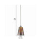 Tapered Design Glass Shade Pendant Lighting with Canopy Multicolor By Casagear Home BM223553