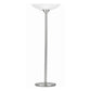 3 Way Torchiere Floor Lamp with Frosted Glass shade and Stable Base, White By Casagear Home