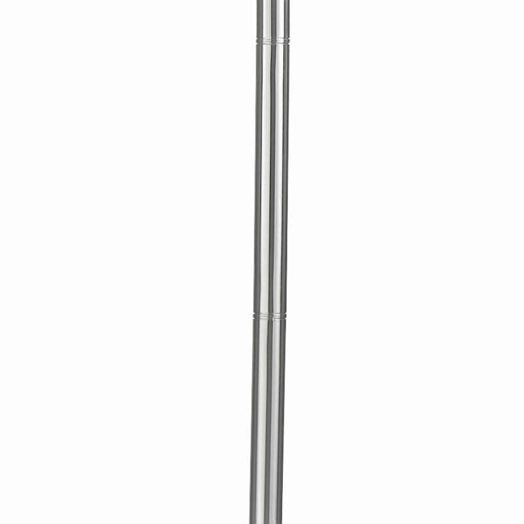 3 Way Torchiere Floor Lamp with Frosted Glass shade and Stable Base White By Casagear Home BM223598